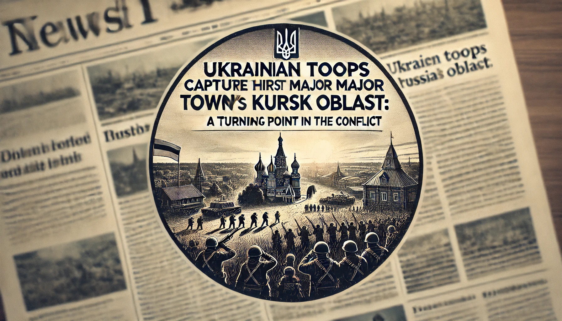 Featured image of an article on Ukrainian Troops Capture Their First Major Town in Russia’s Kursk Oblast A Turning Point in the Conflict